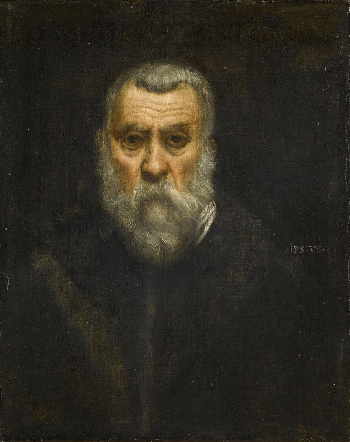 Tintoret, Autoportrait, vers 1588, huile sur toile, Paris, Musée du Louvre